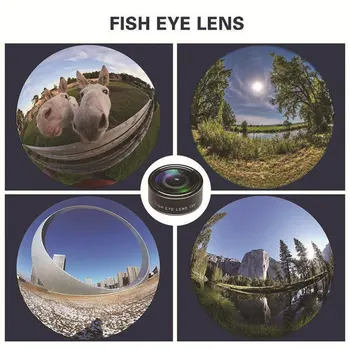 10 в 1 fish eye обектив е широкоъгълен и макро fish eye обектив, увеличение за iphone 7 8 plus XS MAX X мобилен телефон обектива на камерата комплект
