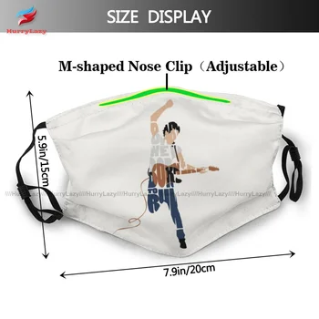 Dropshipping Защита На Bruce Springsteen Типография Art Face Mask Cool Cloth Adults Mouth Лицето Mask With Filters