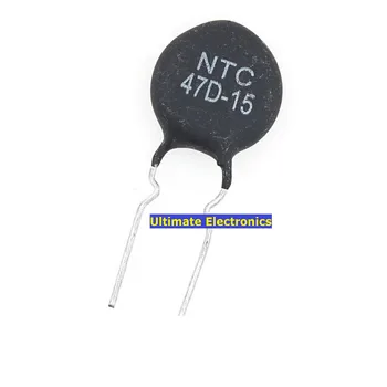 50шт термистор NTC47D-15 47-15 47D15 диаметър 15 мм отрицателен температурен коефициент