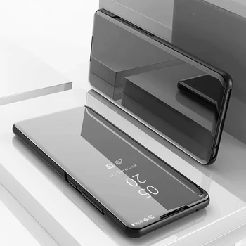 За Xiaomi Mi 10 Lite Smart Case Флип Stand View Mirror Cover кожен калъф за Xiaomi Mi10 Lite Mi10Lite Xiaomi10Lite на Корпуса Capa