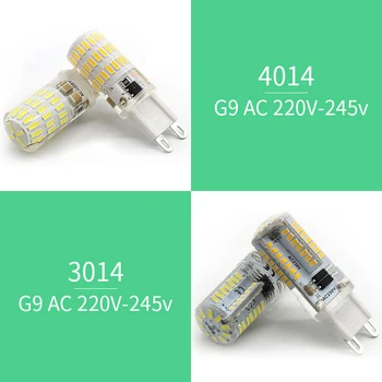10 бр./лот G4 LED лампа AC 220V, DC 12V G9 COB LED лампа силиконови светлини замени 30 W, 40 W полилеи прожектор, лампа за дома