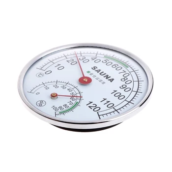 Влагомер, термометър неръждаема стомана за метър влажност на стайна температура сауни U4LA