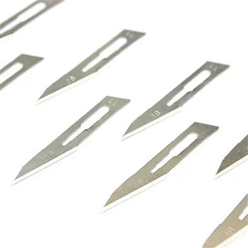 DANIU 10шт #11 въглеродна стомана хирургически скалпел нож с 1бр № 3 дръжка за скалпел САМ режещ инструмент ремонт на печатни платки нож