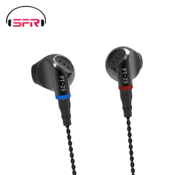 SENFER PT25 Semi-ear earplug type headset fever плосък plug HIFI unit graphene with Replacable MMCX кабел PT15 DT6 M10 DT8 IM1 T2