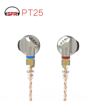 SENFER PT25 Semi-ear earplug type headset fever плосък plug HIFI unit graphene with Replacable MMCX кабел PT15 DT6 M10 DT8 IM1 T2