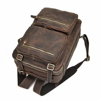 MAHEU Men Briefcase Business Bag Real Cowskin Men Мъжки чанти Чанта за лаптоп 15,6-инчов компютърна чанта мъжки кожени чанти 3 в 1