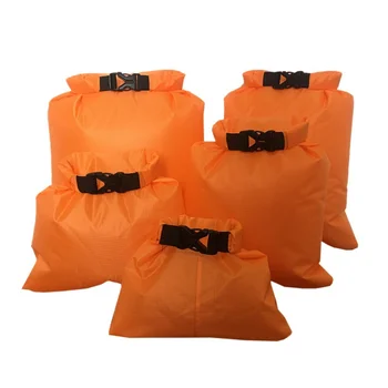 5 бр набор от открит плувен непромокаема чанта къмпинг рафтинг съхранение на сухо чанта с регулируема каишка кука нова