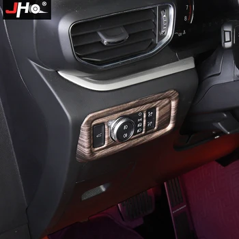 JHO ABS праскова, зърно ляв превключвател на фаровете панел панел на кутията накладки за Ford Explorer 2020 XLT Limited автомобилни аксесоари