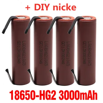 18650 оригиналната капацитета на батерията е 3000mAh батерия HG2 3000mah power discharge голям ток + DIY nicke