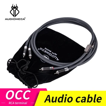 Audiomeca Occ hifi аудио кабел rca-rca аудио кабел за свързване на CD усилвател на мощност hifi аудио кабел 1 чифт