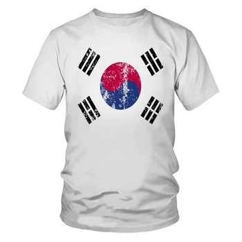 Фабрика преки мода лято мъжка тениска флаг серия 3D печатни ежедневната мъжка тениска хип-хоп облекло тениска за мъже XXS-6XL