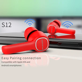 HOPESTAR S12 зарядно устройство ще захранване на скоростната TWS Bluetooth 5.0 слушалки спортни слушалки слушалки с микрофон за смартфон Xiaomi Huawei Samsung, LG