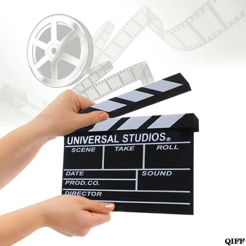 Drop Ship & Wholesale Film Director ' s Clapper Board HOLLYWOOD Movie Scene Clapboard Photography Props APR28