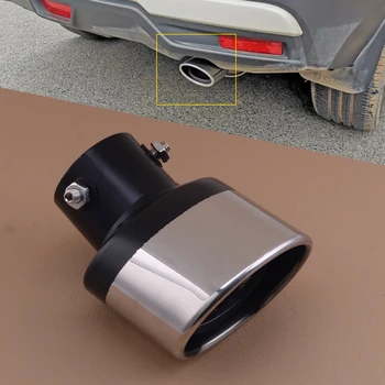 Нов заден шумозаглушител на изпускателната съвет крайни тръби от неръждаема стомана, подходящ за Nissan Ритници 2017 2019 2019