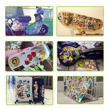 100 бр. микс аниме етикети пънк игра за домашни любимци графити забавен стикер подарък САМ скейтборд куфар хладилник автомобил лаптоп етикети пакет
