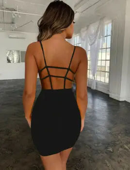 На нова секси мода за Жените без ръкави превръзка Bodycon вечер клуб кратко мини-рокля