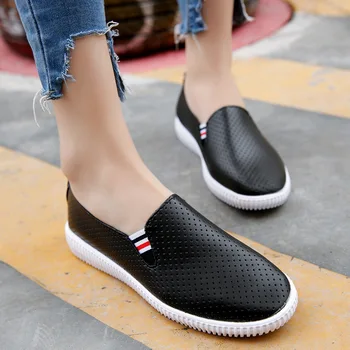 Dropshipping New Summer Casual Плосък Women Shoes Slip on Flats Ръчно изработени Обувки Loafers Mocassin Плосък Women ' s Shoes