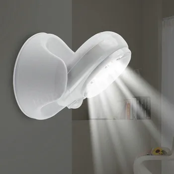 Безжичен инфрачервен сензор за движение активен сензор за светлина лампа въртене на 360 градуса движение стенни лампи тоалетна лека нощ външно осветление