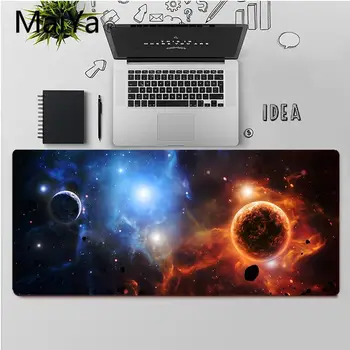 Мая високо качество звездна Мъглявината космическа Планета индивидуален лаптоп геймърска подложка за мишка Безплатна доставка Голяма подложка за мишка, клавиатура, подложка