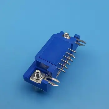 10шт син DB15 VGA женски прав ъгъл за монтаж на печатна платка спойка конектор