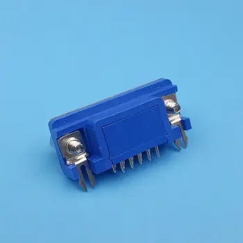 10шт син DB15 VGA женски прав ъгъл за монтаж на печатна платка спойка конектор