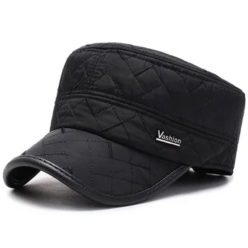 Зимна шапка бейзболна шапка мъжка бейзболна шапка водоустойчива удебелена защита на ушите езда топло външна топло шапка дами дъжд плосък