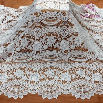 La Belleza 2019 нов, красив район кухи бродерия сватбена рокля хипер завързана кърпа 1 ярд