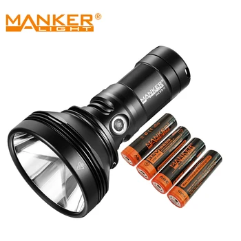 Комплект: Манкер MK35 II 2000М Лъч ултра-хвърляне на светкавици 6000LM СВЕТЛИНЕН SBT90 GEN2 led фенерче + 4шт 3100mAh батерии 18650