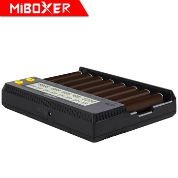 Miboxer C8 зарядно устройство 8 слотове LCD дисплей за Li-ion LiFePO4 Ni-MH Ni-Cd AA 21700 20700 26650 18650 17670 RCR123 18700