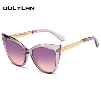 Oulylan Cat Eye слънчеви очила дамски модни маркови градиентные слънчеви очила мъжки нюанси на дамски ретро висококачествени очила UV400