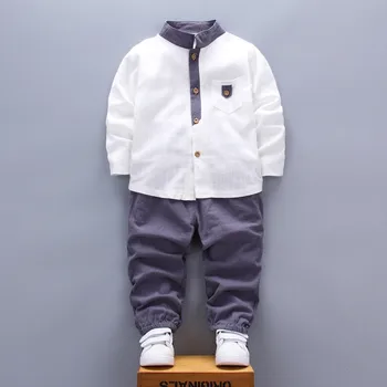 Момче комплект дрехи бебешки дрехи Детски дрехи тениска + панталони 2 бр пролет есен момче, дете на господа, определени за 1-3T момче