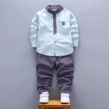 Момче комплект дрехи бебешки дрехи Детски дрехи тениска + панталони 2 бр пролет есен момче, дете на господа, определени за 1-3T момче
