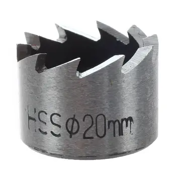 Отвор на режещия зъб HSS стомана дупка триони тренировка нож инструмент за метал, дърво, алуминиеви джанти 20 мм