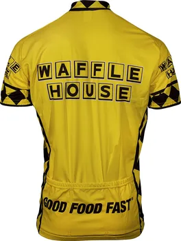 2017 Waffle House Yellow Велосипеди Cycling Clothing Cycle Cycling Jersey/Дишащи Дрехи За Планинско Колоездене, Спортно Облекло Roupa Ciclismo