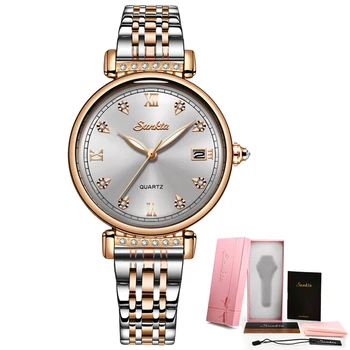 LIGE Brand SUNKTA New Women Watches Business Quartz Watch Ladies Top Brand луксозни дамски Ръчни часовници Момиче Clock Relogio Feminin