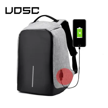 UOSC USB зареждане раница 15 инча пътуване раница многофункционален анти-кражба водоустойчив Mochila училищна чанта за мъже PC раници