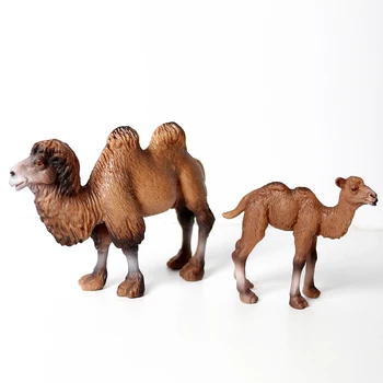 Реалистични сафари животни камила магаре жираф теле модел играчки фигура забавни играчки торта Toppers Коледен подарък за деца