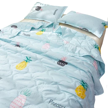 Мек удобен тънък климатик и лятна одеяло легло King Queen Size карикатура одеяло стеганое е подходящ за възрастни и деца