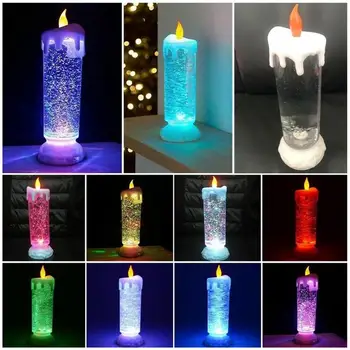 Цвят-промяна на свещи Led светлина, цветна светлина, прекрасни, промяна на подаръци за празник, продукти за декорация на дома почивка