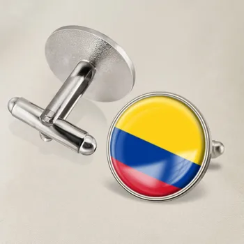Герб Колумбия Колумбийски флаг национален герб копчета за ръкавели