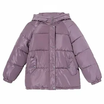 Зимни дамски паркове палто 2020 ежедневни сгъсти, топло яке с качулка, женски твърди цветни стилизирани сака снежна яке
