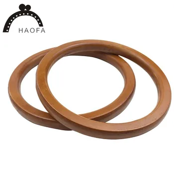 HAOFA 2 бр. Кафе дървена дръжка, ръчно изработени чанти САМ чанта чантата рамка, като чанти, стелажи и аксесоари