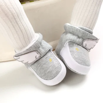 Бебешки момчета момичета зимни обувки сняг кашмир памук обувки бебета топли мини обувки 0-18 месеца