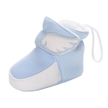 Бебешки момчета момичета зимни обувки сняг кашмир памук обувки бебета топли мини обувки 0-18 месеца