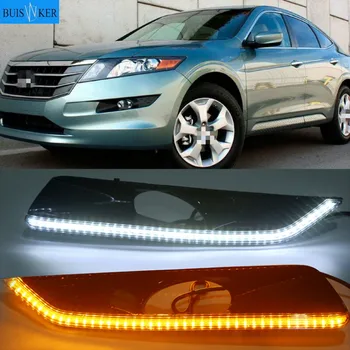 1 комплект DRL LED дневни светлини 12V ABS, фарове за мъгла капак фарове аксесоари за Honda Crosstour 2011 2012 2013