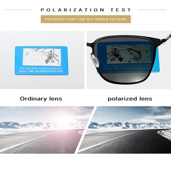 Класически Квадратни Поляризирани Слънчеви Очила Мъжете Марка Дизайнер От 2021 Нови Ретро Слънчеви Очила За Мъже Открит Шофиране, Очила За Нощно Виждане