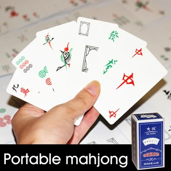 144sheet / комплект забавления игра на Маджонг на карта общежитието спалня начало партия покер книга на почивка мини преносим Тихо пътуване