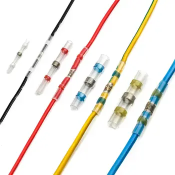 350 бр. разнообразни свиване на електрически кабели, конектори спойка ръкави водоустойчив бързо съвместни терминали свиване тръба комплект