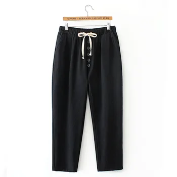Дамски ежедневни панталони плюс размер XXXL 4XL еластичен колан свободни глезена молив панталони панталони 3 цвята KKFY4373