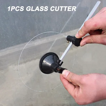 Стъклени режещи инструменти джанти компаси стъклен кръгъл нож с вендузата кръгъл нож GQ